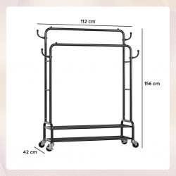 Eleganca stevig kledingrek XL 112 cm breed makkelijk te monteren