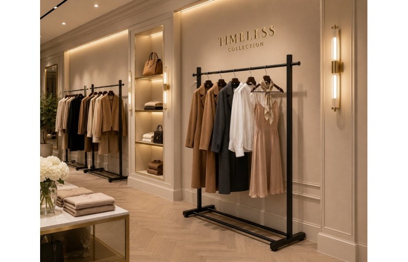 Eleganca robuust professioneel kledingrek 120 cm breed 