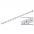 Clothes rod with LED lighting (rechargeable) silver gray