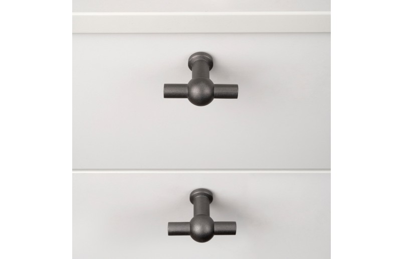 Cabinet knob Beirut dark gray 50 mm