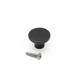 Cabinet knob Bucharest black 26 mm