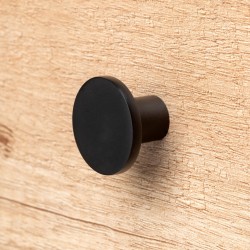 Cabinet knob Bucharest black 26 mm