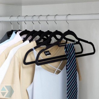 Anti-slip kledinghangers extra dun (10 stuks) 