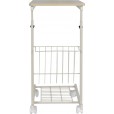 Table d'ordinateur portable blanche - table d'appoint réglable et mobile