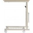 Table d'ordinateur portable blanche - table d'appoint réglable et mobile