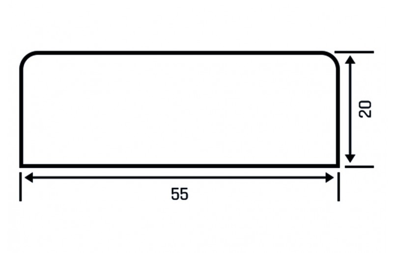 Patin de meuble en plastique 50 mm