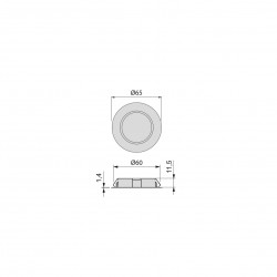 Spot LED pour meubles 230 V