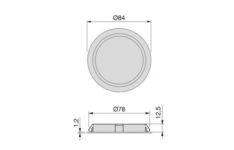Mizar meubelspot zilver 230 V