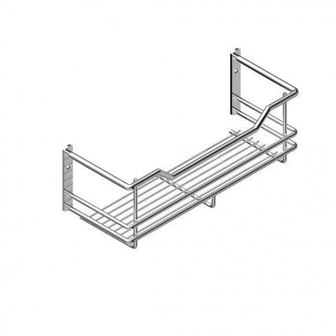 Storage basket steel wall mount