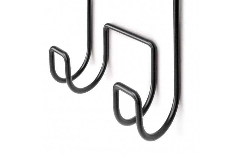 Support suspendu anthracite pour le fer à repasser, la planche à repasser et les accessoires.