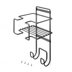 Support suspendu anthracite pour le fer à repasser, la planche à repasser et les accessoires.