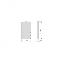 Opvulstukken voor kledingliften zwart en antraciet