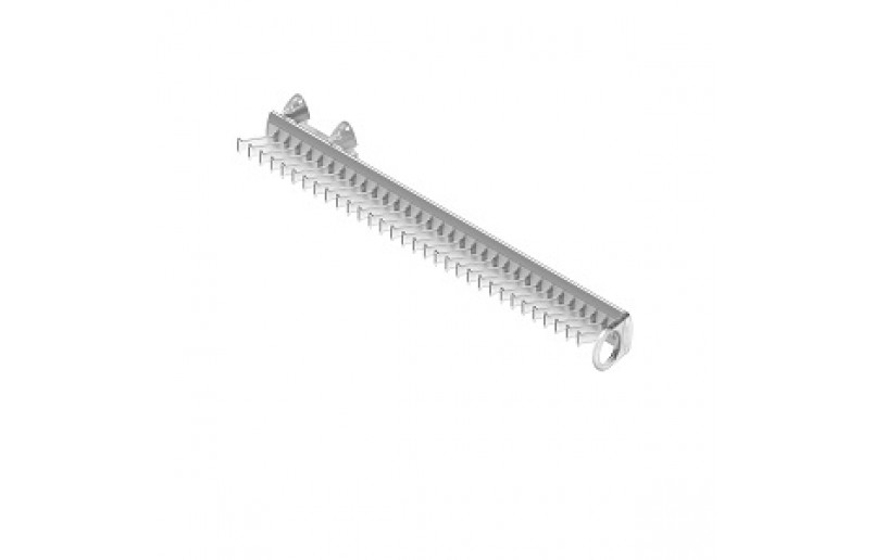 Servetto Tie Holder transparent/aluminum