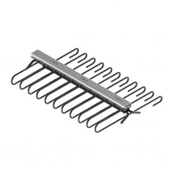 Pull-out trouser rack anthracite for 11 pants