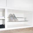 Porte-chaussures (support) chromé réglable en largeur Porte-chaussures (support) chromé réglable en largeur