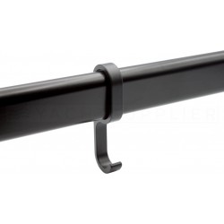 Schuifhaak zwart t.b.v. kastbuis