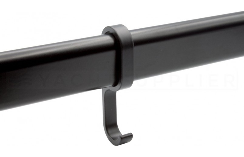 Schuifhaak zwart t.b.v. kastbuis - KBSH500Z