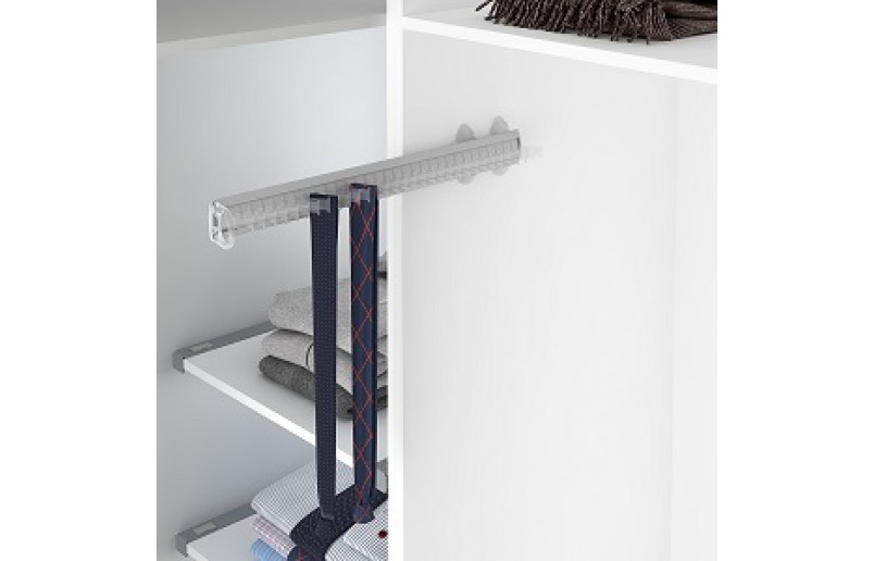 Servetto Tie Holder transparent/aluminum