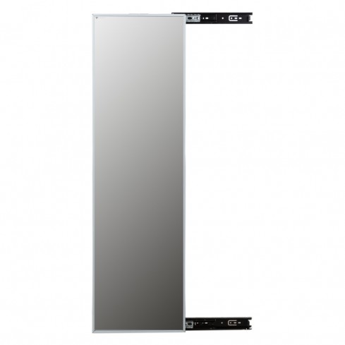 Luxury pull-out and swivel closet mirror silver120x35 cm