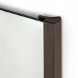 Miroir de penderie coulissant et pivotant moka 100x35 cm