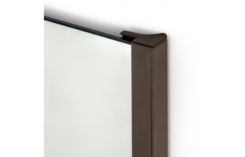 Miroir de penderie coulissant et pivotant moka 100x35 cm