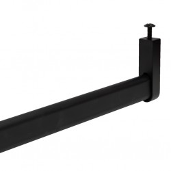 Support de tringle à vêtements en métal pour le dessous d'une étagère