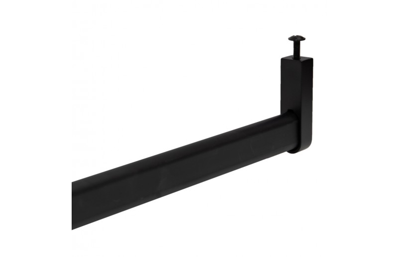 Support de tringle à vêtements en métal pour le dessous d'une étagère