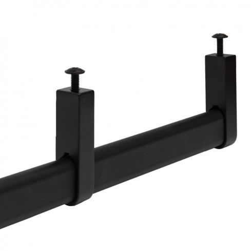 Support central de tringle à vêtements en métal pour dessous d'étagère