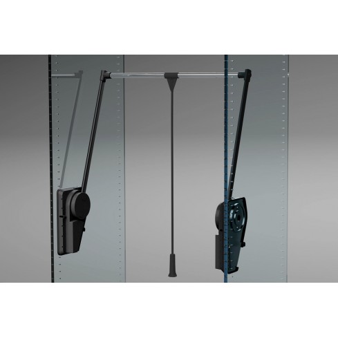 Lève-vêtements Superior argenté/chrome, capacité de charge de 20 kg