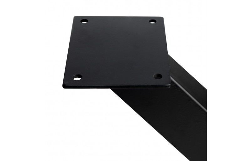 Pieds de table en croix noirs, hauteur 695 mm, largeur 697 mm, paquet de 2