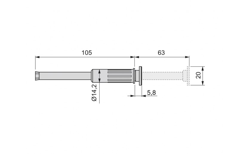 Pull-out built-in wardrobe holder