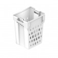 Panier à linge en plastique blanc amovible