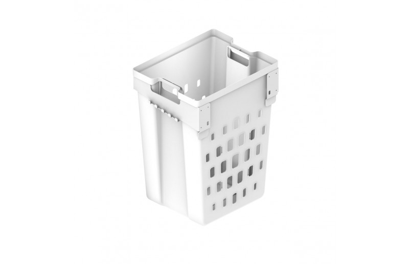 Panier à linge en plastique blanc amovible