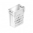 Panier à linge en plastique blanc amovible