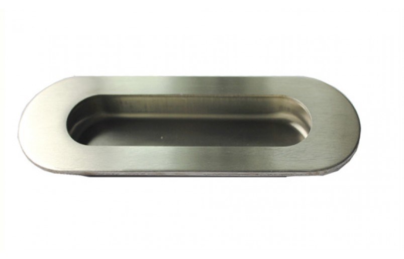 Poignée d'entrée 120 x 40 mm ovale