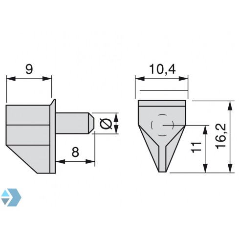 Support de panneau d'armoire transparent 5 mm