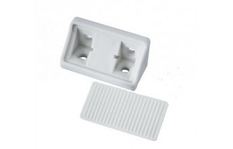 Corner connector white, pack of 25 pieces