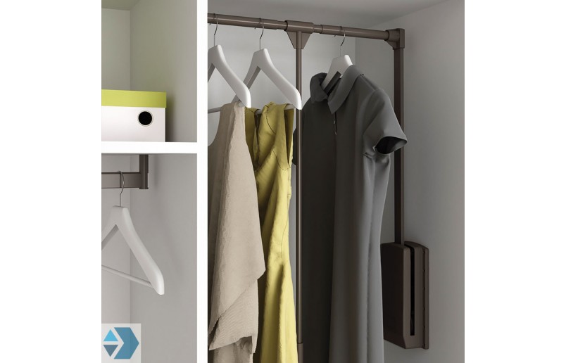 Lève-vêtements de couleur moka, capacité de charge de 12 kg