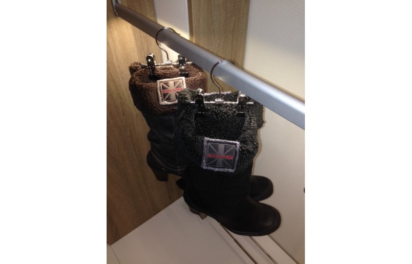 Boot hanger - clothes hanger double (clip hanger) 10 pieces