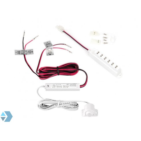 Led motion detector for cabinets