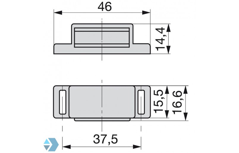 Fermeture magnétique blanche