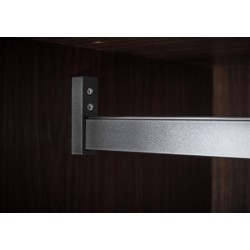 Luxury clothes rail anthracite, length 120 - 180 cm