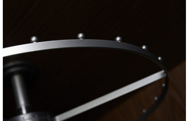 Luxury anthracite swivel carousel for corner cabinets