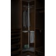 Luxury anthracite clothes rack swivel carousel for corner cabinets