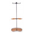 Luxueux porte-vêtements anthracite/orange carrousel rotatif pour armoires d'angle Luxueux porte-vêtements anthracite/orange carrousel rotatif pour armoires d'angle