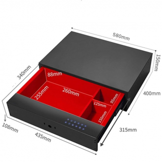 Deluxe pull-out built-in safe drawer - safe-box