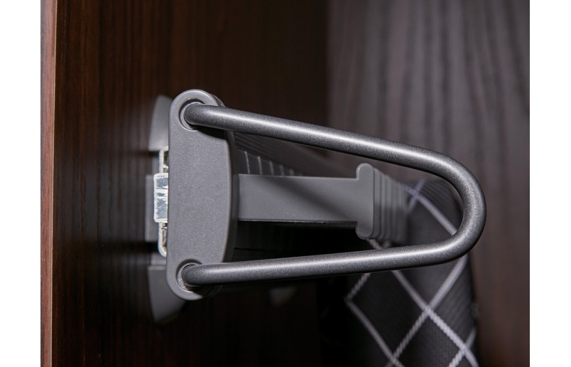 Porte-cravates coulissant de luxe avec 19 crochets