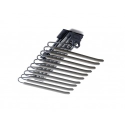 Luxury pull-out anthracite trouser holder with soft-close
