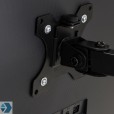 Monitor arm (standaard) met twee armen voor werk- en bureaubladen Monitor arm (standaard) met twee armen voor werk- en bureaubladen