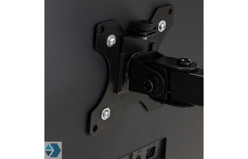 Monitor arm (standaard) met twee armen voor werk- en bureaubladen Monitor arm (standaard) met twee armen voor werk- en bureaubladen